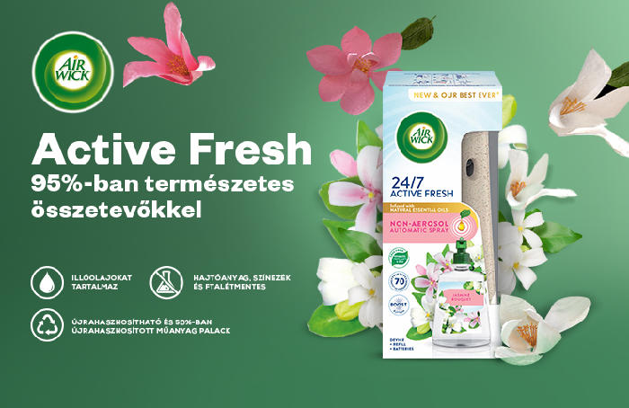 ILLATOK MINDEN HANGULATHOZ. TESZTELJE AZ AIR WICK ACTIVE FRESH AUTOMATA LÉGFRISSÍTŐT!